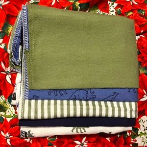 5 baby thin burp cloth